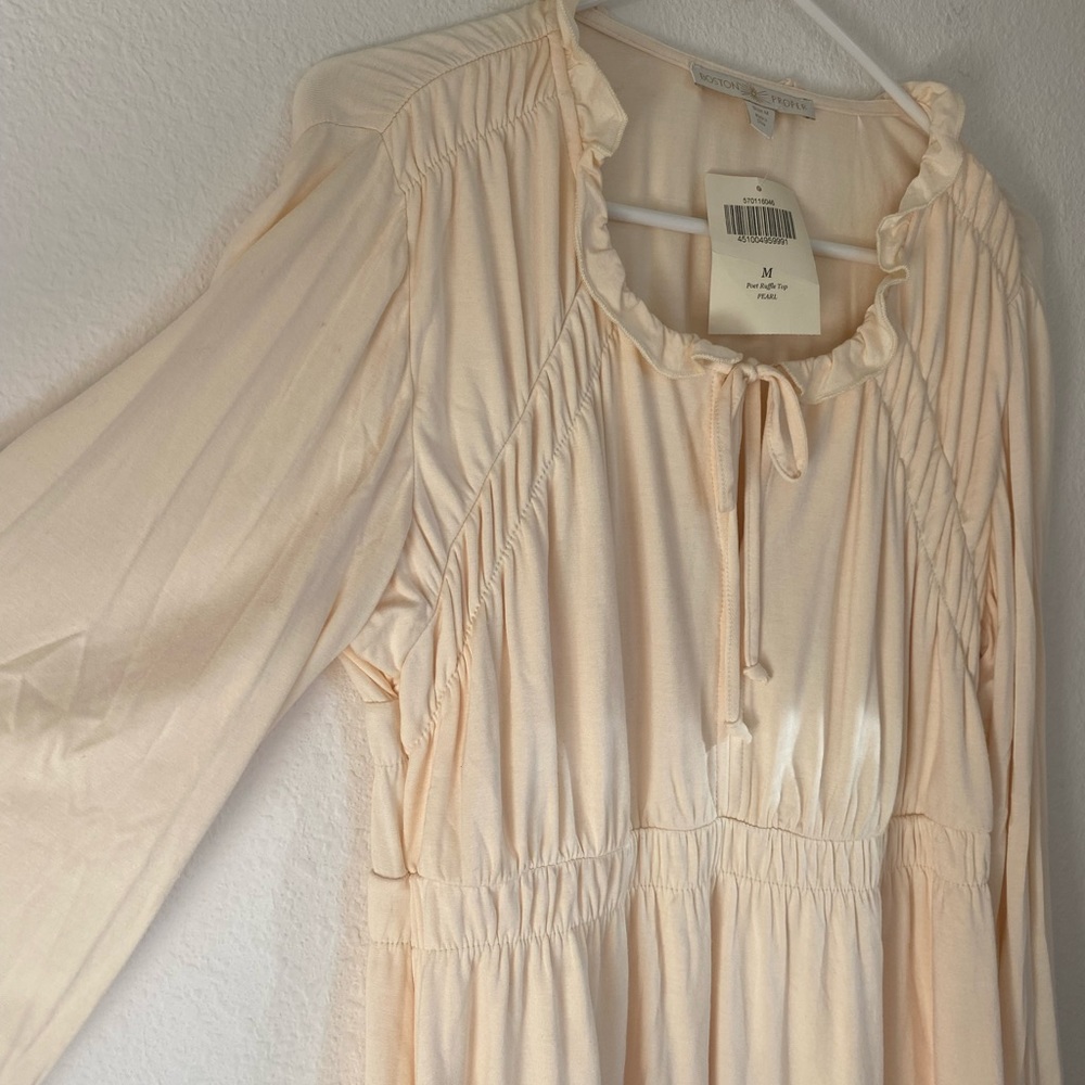 NWT Boston Proper ‘Poet Ruffle’ top - Picture 6 of 9
